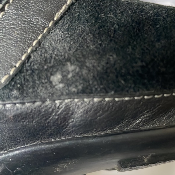 Nateralizer black suede and leather comfortable shoe Valcro closure Sz 7 1/2 - Picture 9 of 10